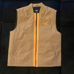 Vans Orange and Tan Outdoor Vest